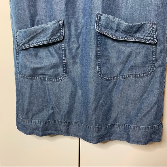 Women’s Fossil Double Pocket Denim Tank Dress - Picture 5 of 16